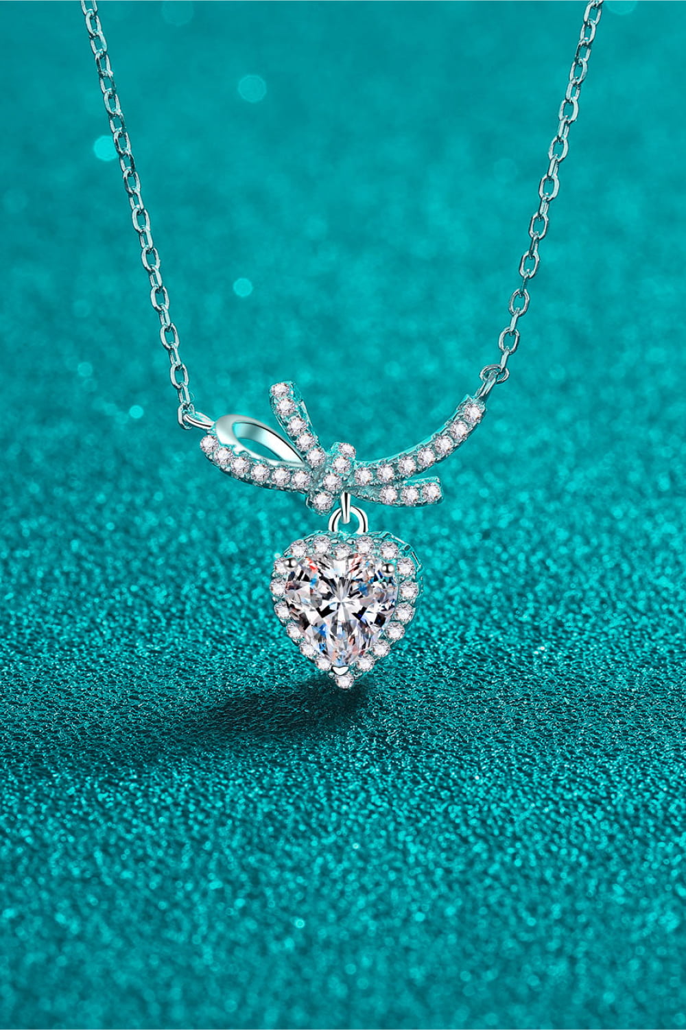 1 Carat Heart Pendant Necklace