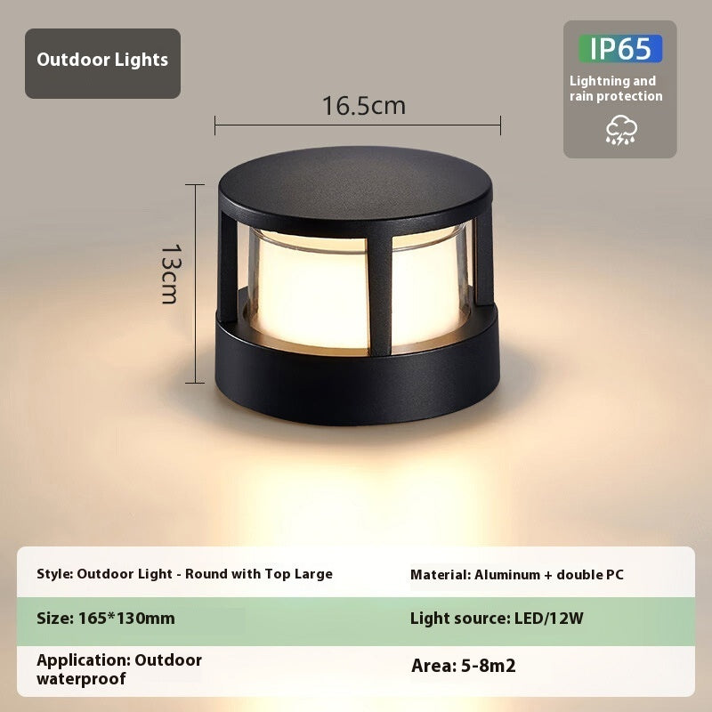 Aluminum Wall Pillar Lamp