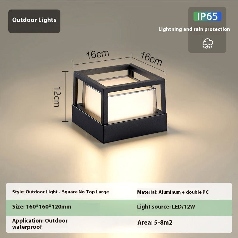 Aluminum Wall Pillar Lamp