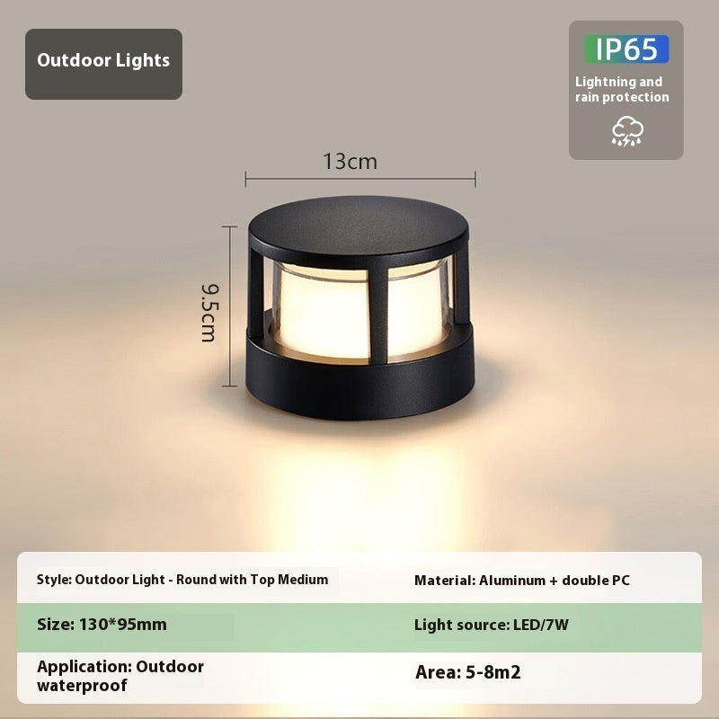 Aluminum Wall Pillar Lamp