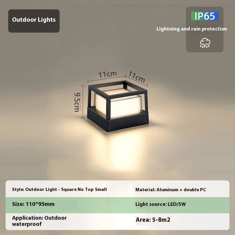 Aluminum Wall Pillar Lamp