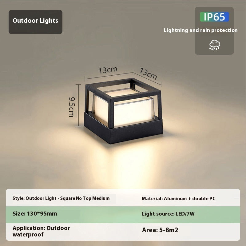 Aluminum Wall Pillar Lamp