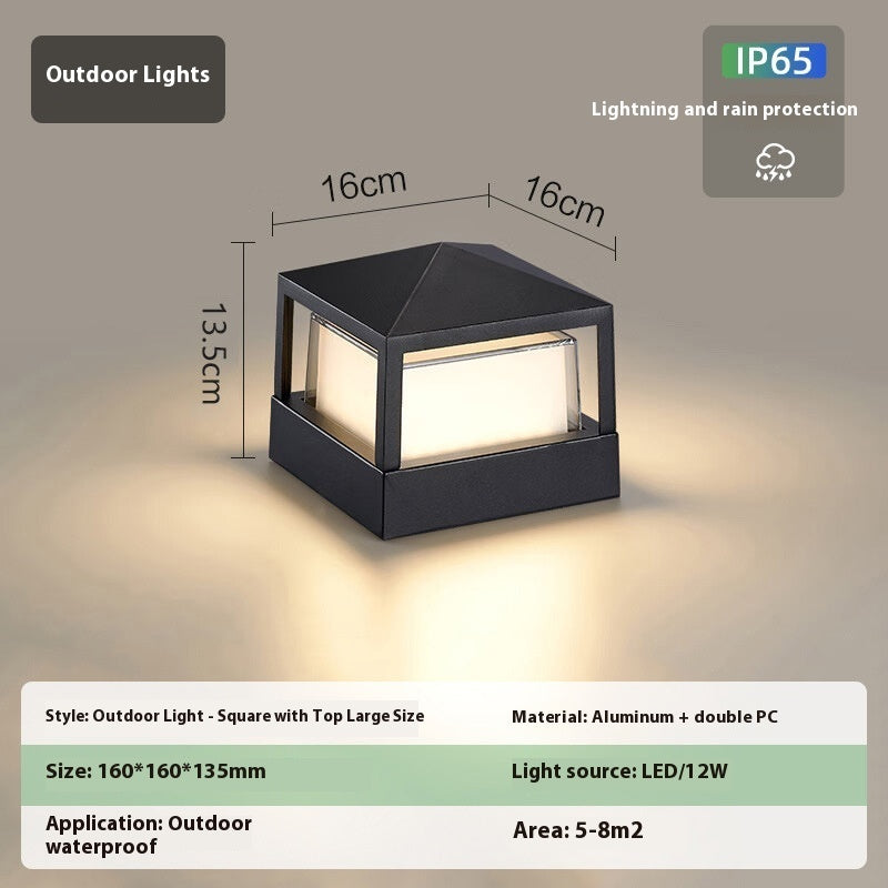 Aluminum Wall Pillar Lamp