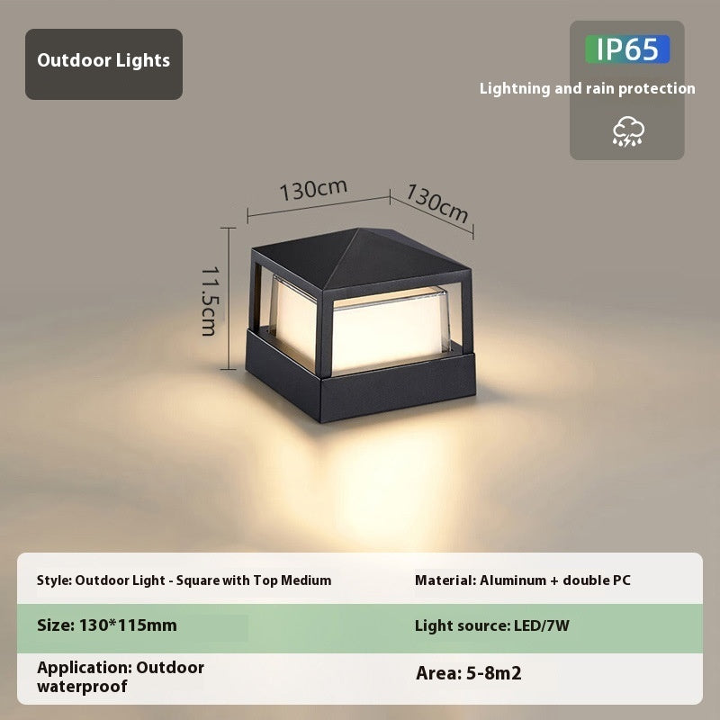 Aluminum Wall Pillar Lamp