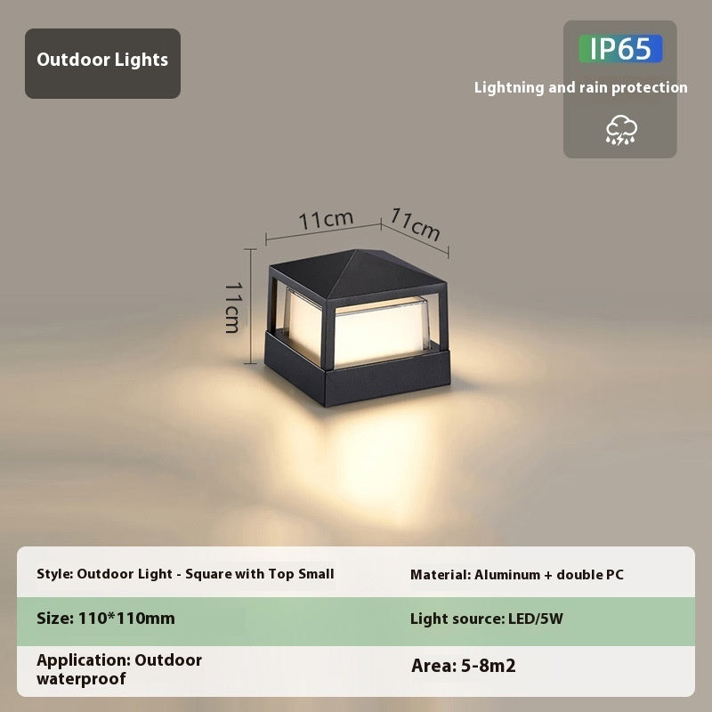 Aluminum Wall Pillar Lamp