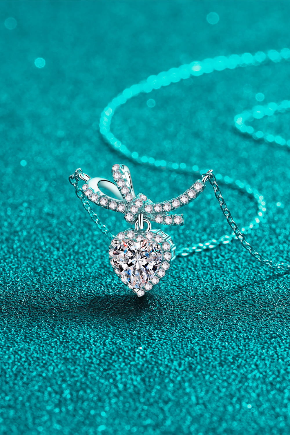 1 Carat Heart Pendant Necklace