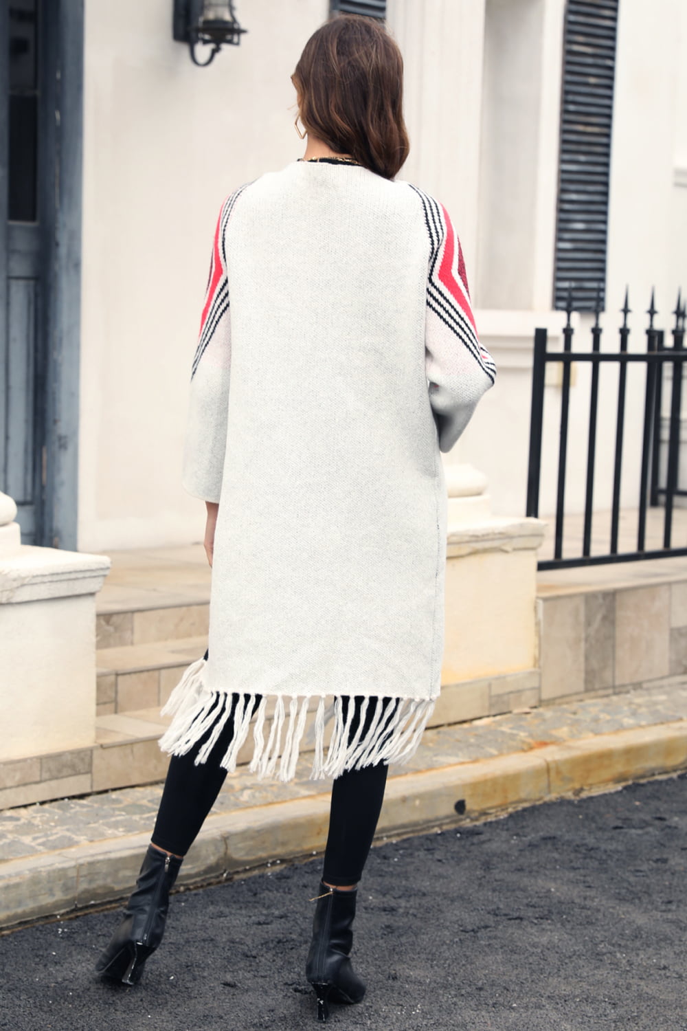 Geometric Duster Cardigan
