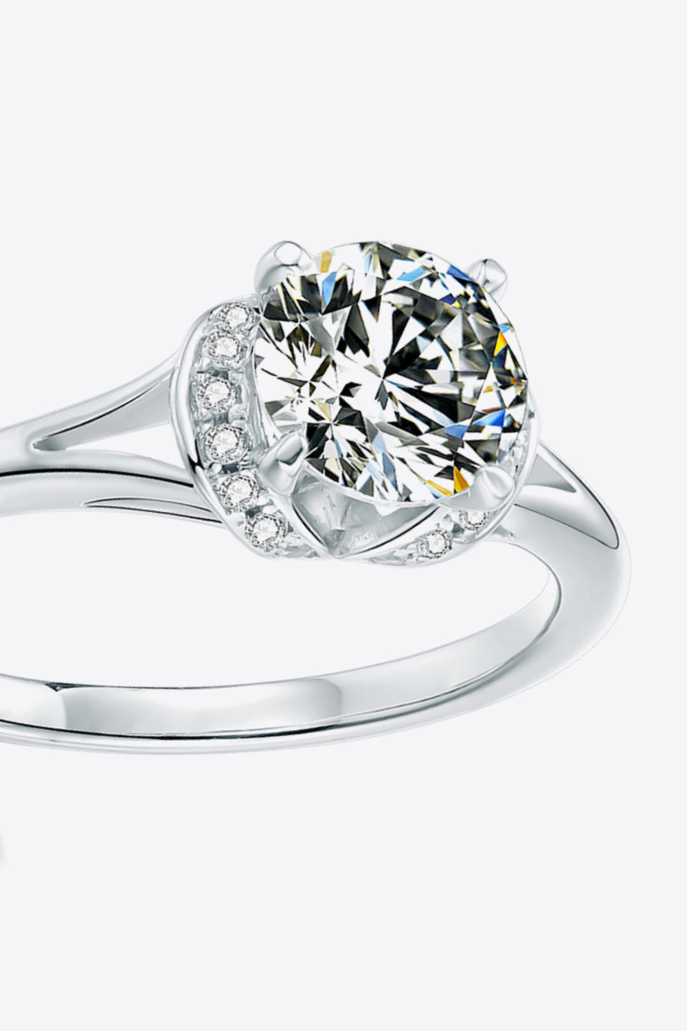 1 Carat Split Shank Ring