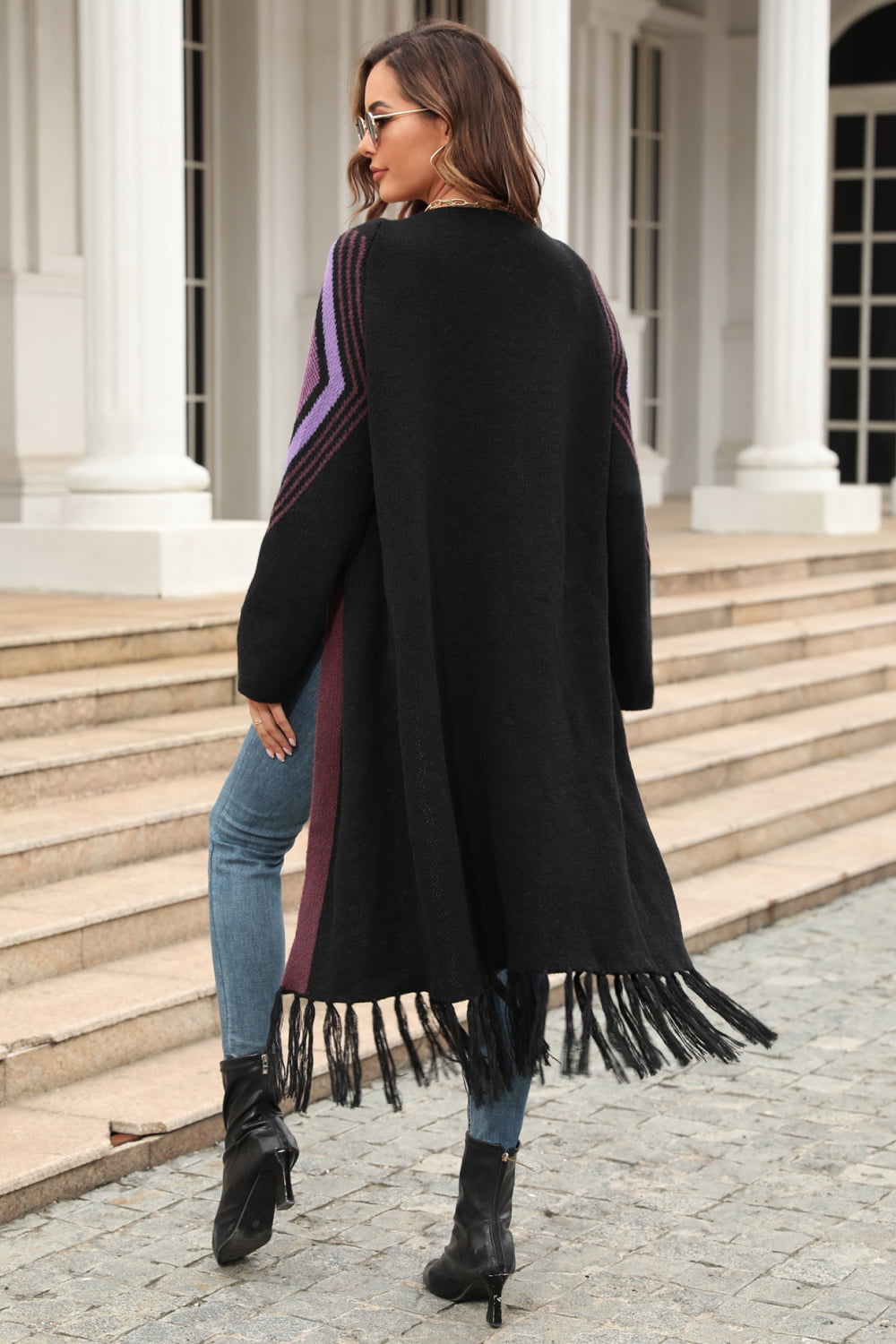 Geometric Duster Cardigan