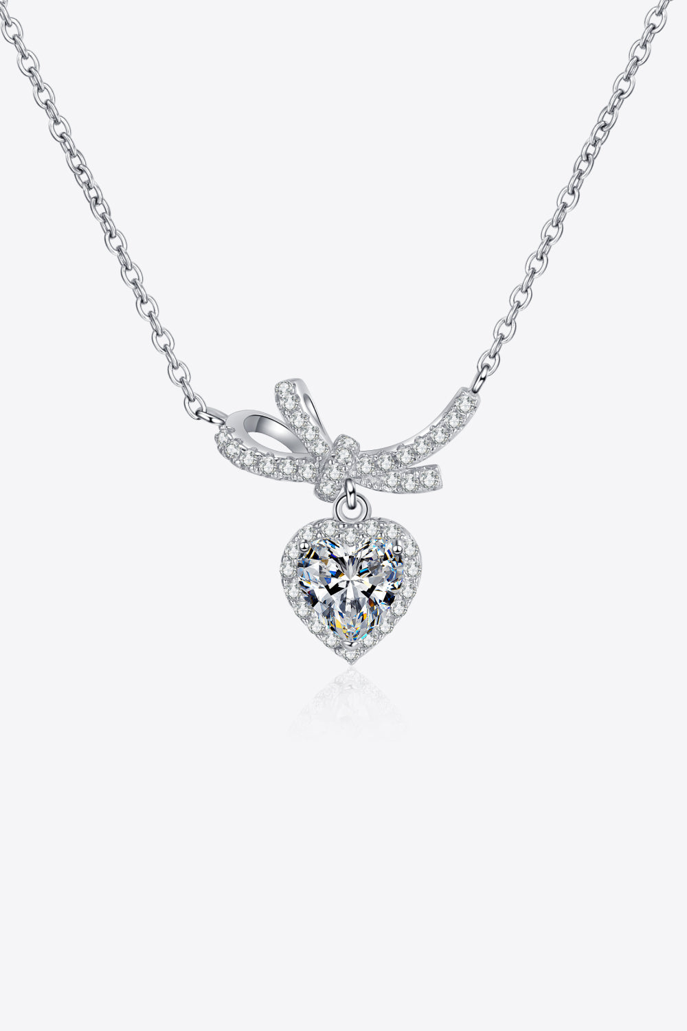 1 Carat Heart Pendant Necklace