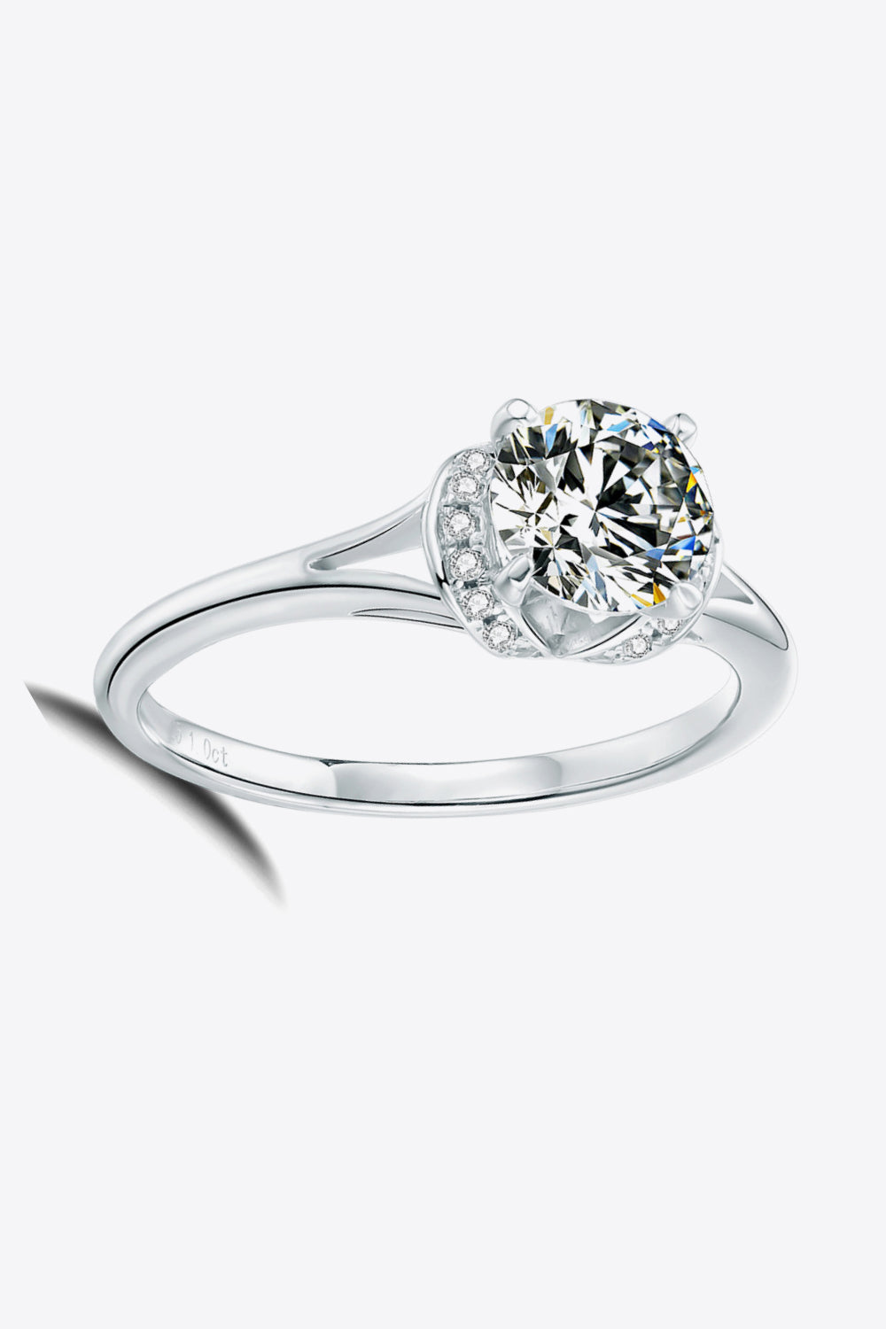 1 Carat Split Shank Ring