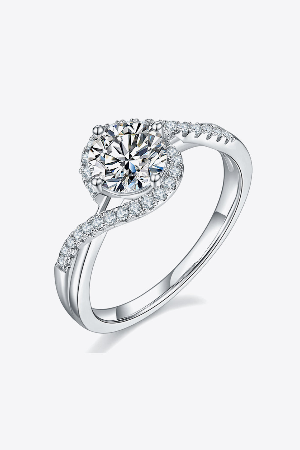 1 Carat Crisscross Ring